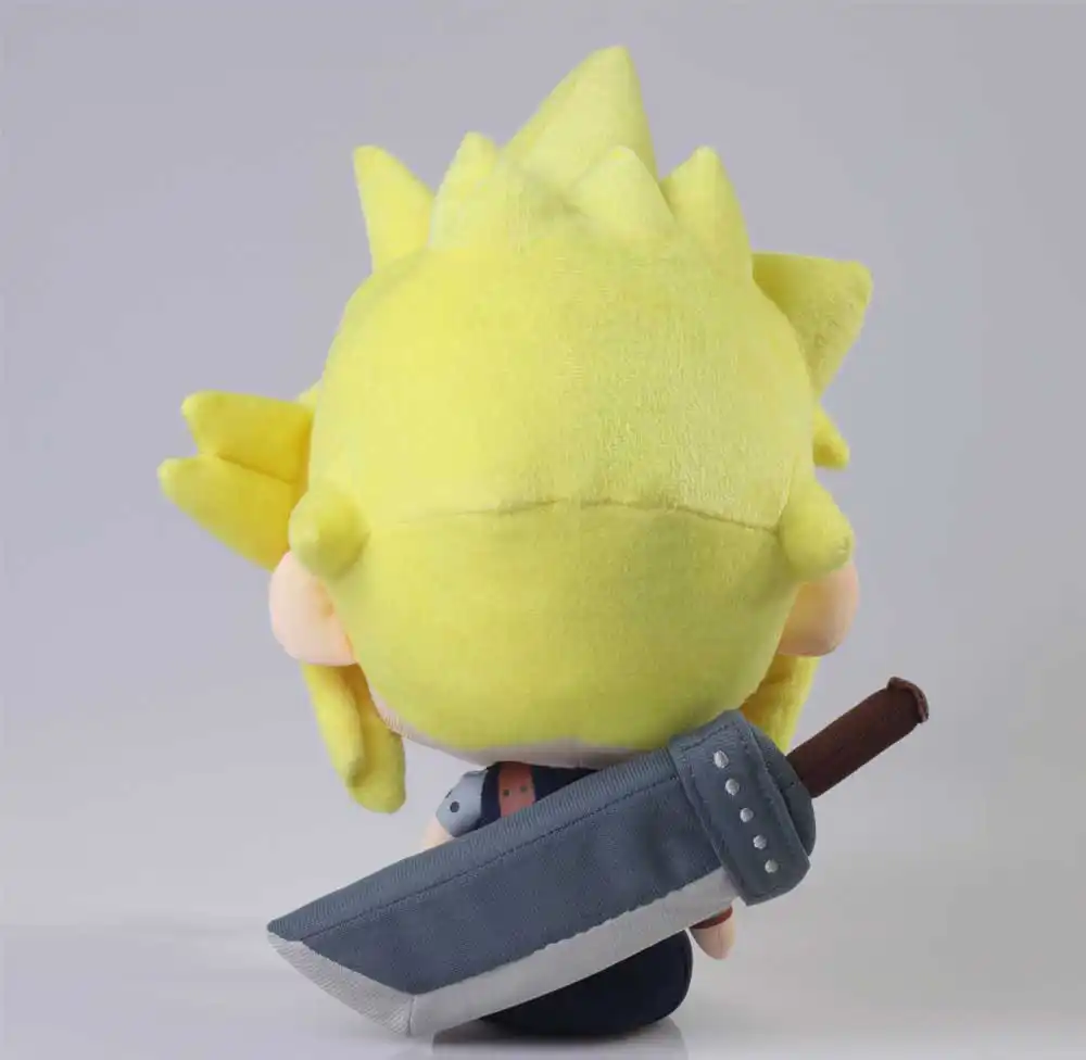 26 5cm Japanese Original Anime Figure Final Fantasy Cloud Strife Q Version Anime Plush Toy Stuffed Toy Movies Tv Aliexpress