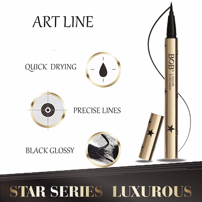 Liquid Eyeliner Pen Waterproof Sweat-proof Non-staining Non-decolorizing Long-lasting Women Black Eyeliner Pen SC54