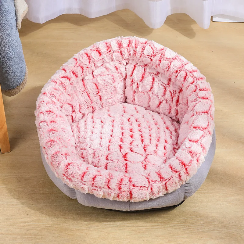 Pentagonal pink Съемный кошачий домик для питомца, подстилка для домашнего питомца Гнездо Диван теплый плюш, Регулируемый Собачий диван в собачьей конуре домашняя подушка Товары для домашних животных, кошек - Цвет: Pentagonal pink