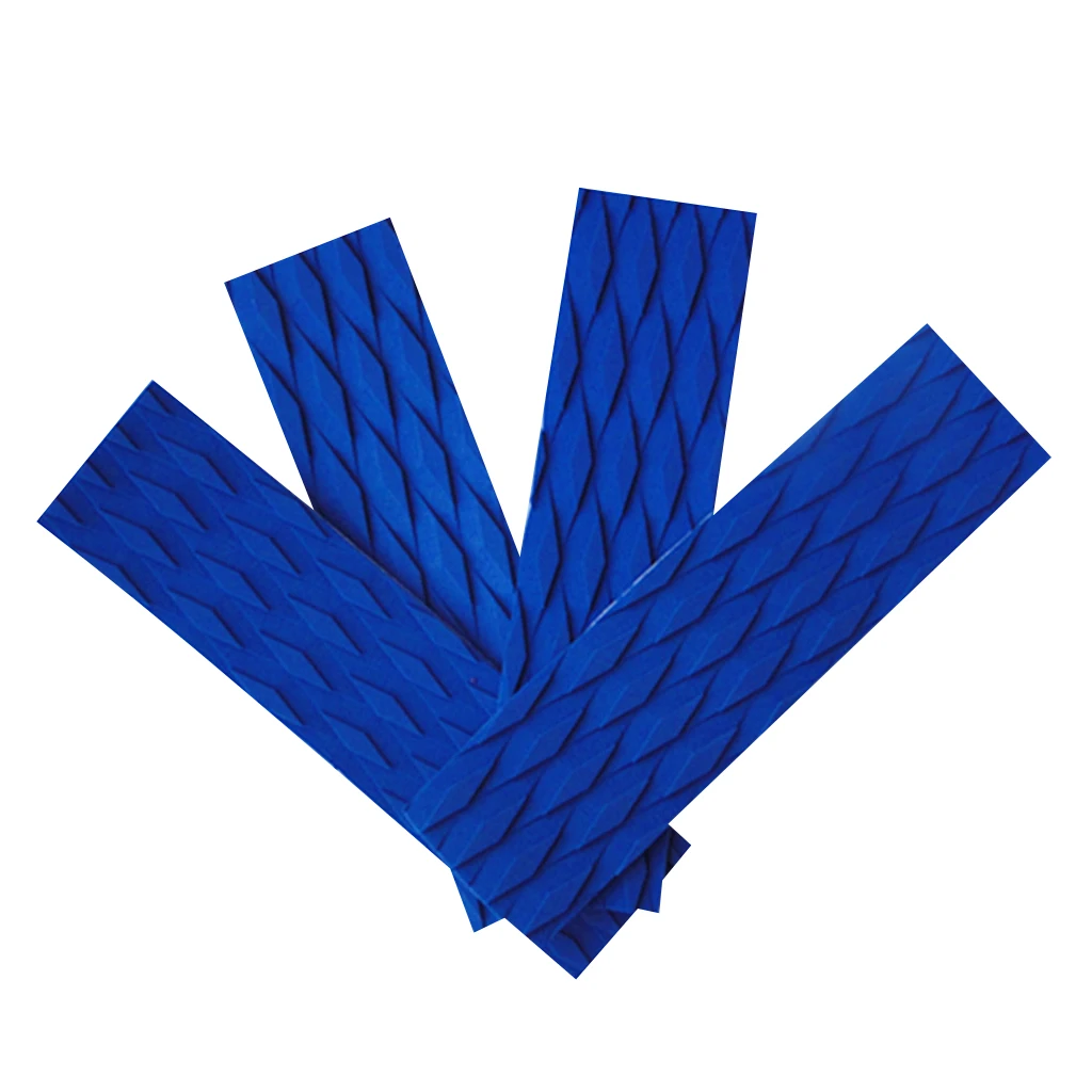 4 Pieces Anti-slip Adhesive EVA Traction Pad Surfing SUP Bar Grips for Surfboard Kiteboard Paddle Board - Various Color