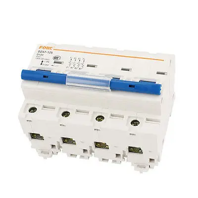

AC 400V 100A 4 Poles Overload Protection MCB Miniature Circuit Breaker