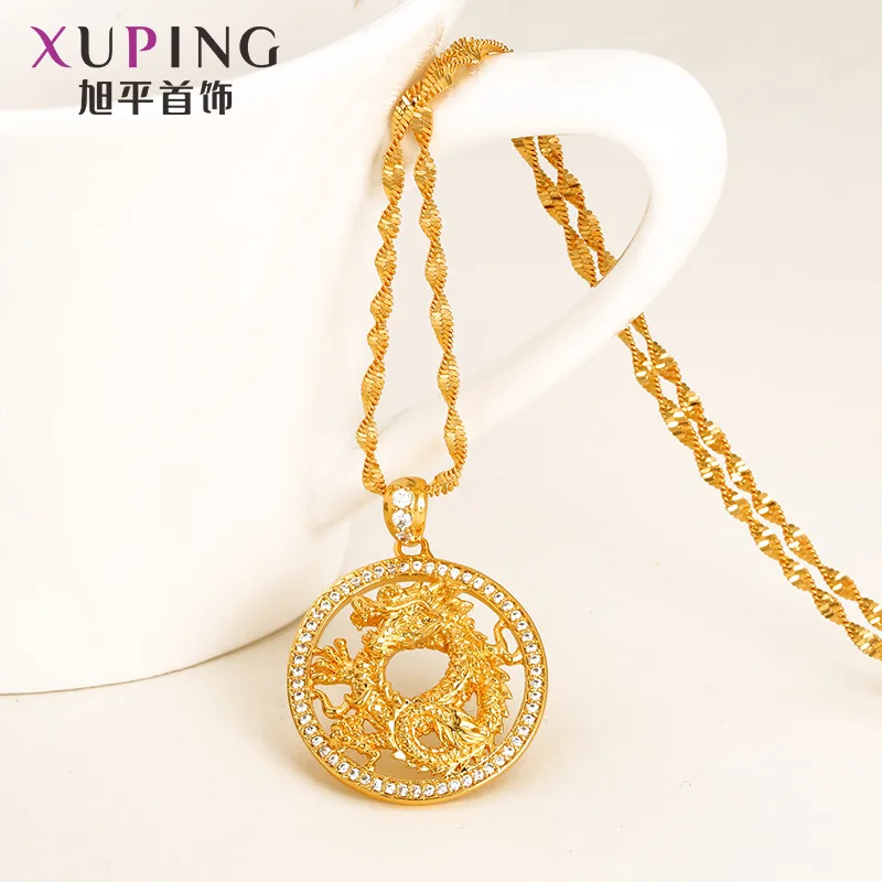 

Xuping jewelry Faux Golden Fashionable-Retro Dragon xiang gao Pendant Hot Sales Hot Selling Pendant