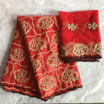 

Blesing Blue Color Bazin Riche with beads Guinea Brode Fabric 100% Cotton african bazin fabric with net lace blouse ! WX20810