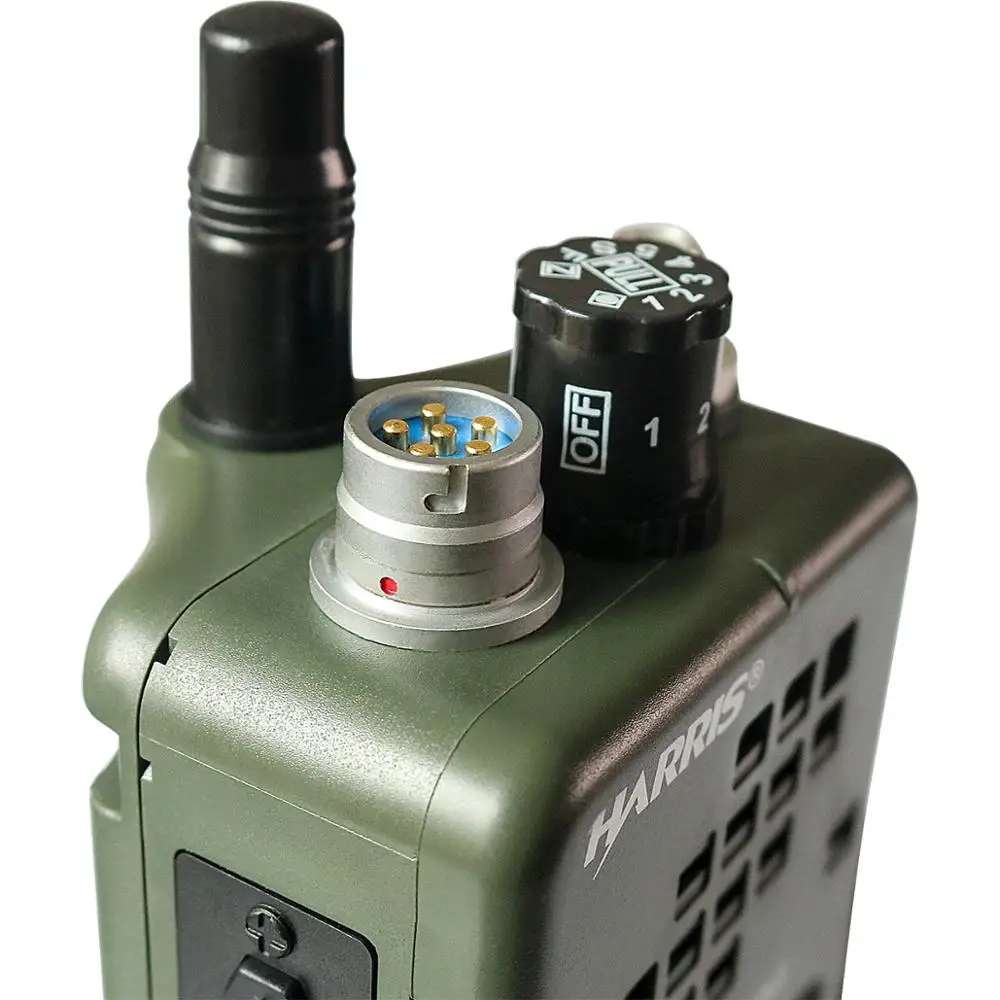 Harris Dummy Radio Case PRC-152 PRC 152 ,Military Talkie-Walkie Model for Baofeng Radio,No Function+With Peltor 6 Pin PTT plug