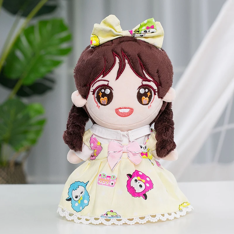 Doll Clothes for 20cm Idol Dolls Baby Doll Lovely Outfit Skirt Stuffed Toy for Korea Star Kpop EXO Dolls Accessories 9