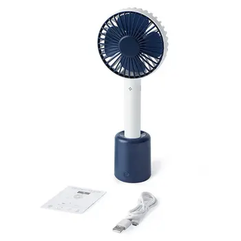 

1 set Dual-use mini portable USB small fan desk head shaking head fan usb charging student handheld fan