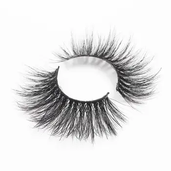 

LISM 25mm Nature Long 5D Mink Lashes Extra Length Fluffy Mink Eyelashes Big Dramatic Volumn Eyelashes Strip Thick False Eyelash