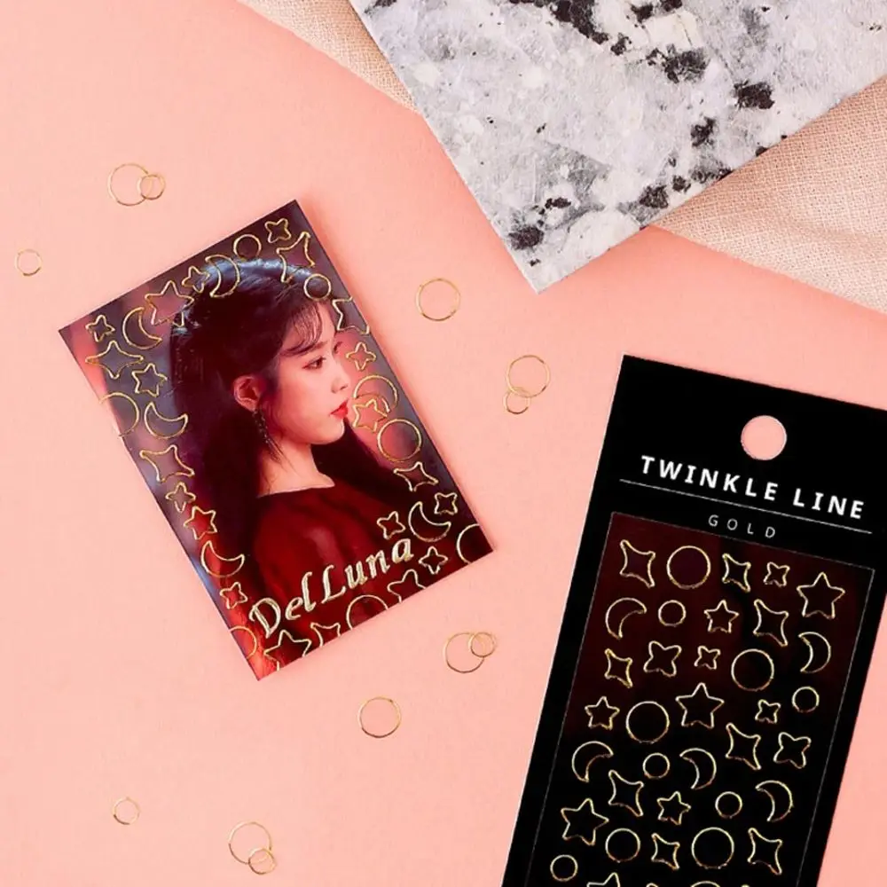 

Наклейки для декора, звезды, луна, Фантастическая серия, ПВХ лазерные наклейки, прозрачные фотонаклейки