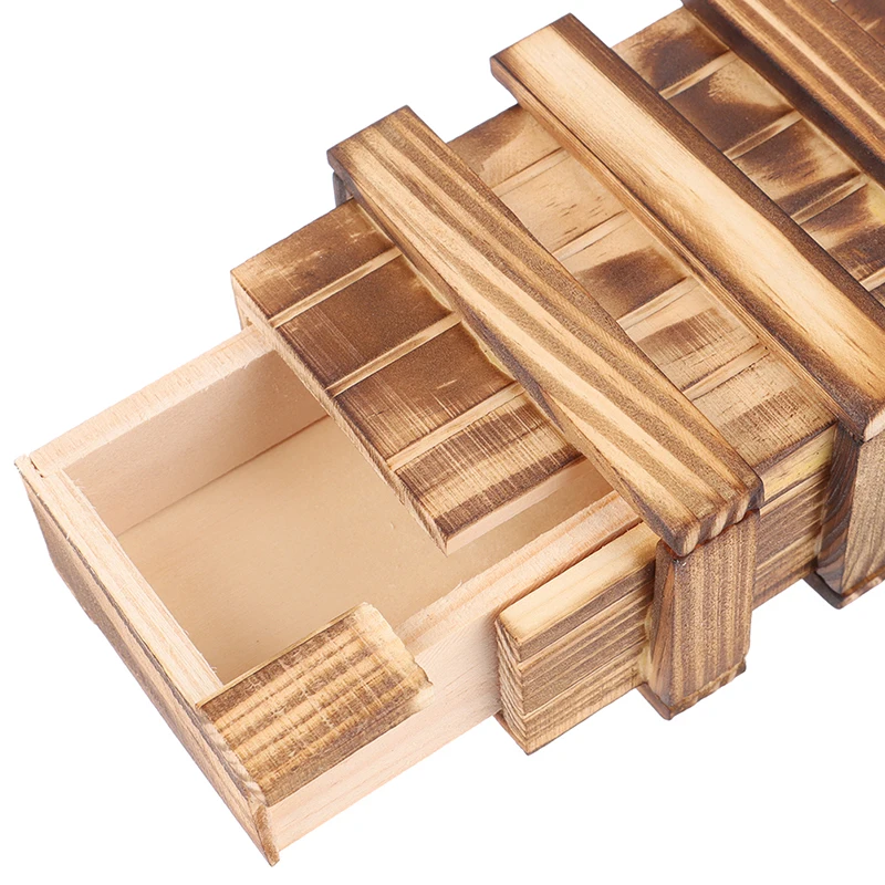 Details about   Magic Compartment Wooden Puzzle Box With Secret Drawer Brain Teaser Kids Gift.AU 