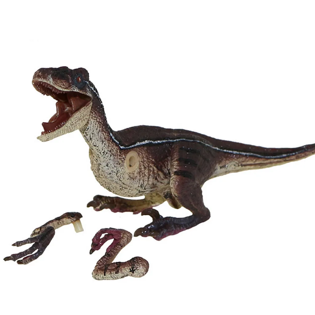 Jurassic Wild Life Simulated Velociraptor Toy Play Set Plastic Play Toys World Park Dinosaur Model Action Figures Kids Boy Gift