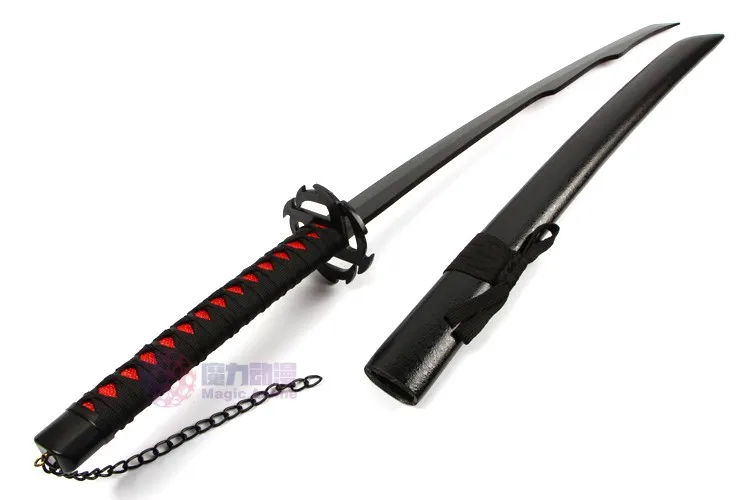 Bleach Kurosaki Ichigo Katana Аниме Косплей деревянный меч лезвие ножа оружие косплей реквизит для Хэллоуина Карнавал вечерние мероприятия