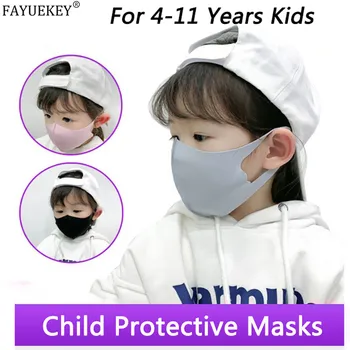 

5PCS Washable & Reusable Mouth Cover Children Mouth Mask Anti Pollution Mask PM2.5 Air Dust Face Masks For 4-11 Years Kids