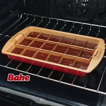 

Non Stick Brownie Pans Chocklate Cake Pan Kitchen Tools Dessert Mold Metal Bakeware pan