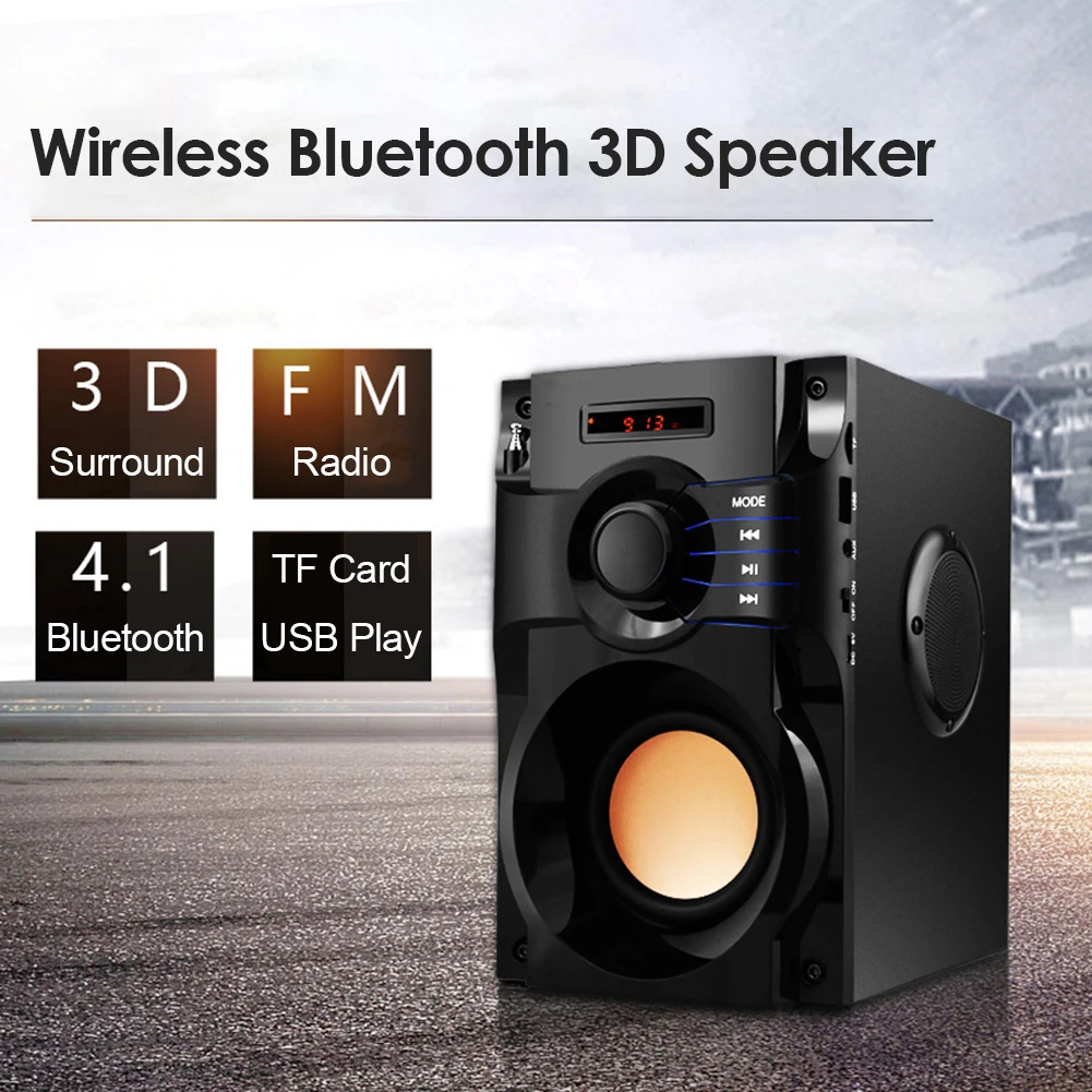 40 Вт большой Мощность Портативный Bluetooth Динамик открытый Беспроводной Сабвуфер