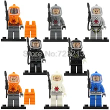 Одиночная PG8081 противопожарные анти-химические одежды фигурка человека зомби фильм игры строительные блоки кирпичи модельные наборы игрушки