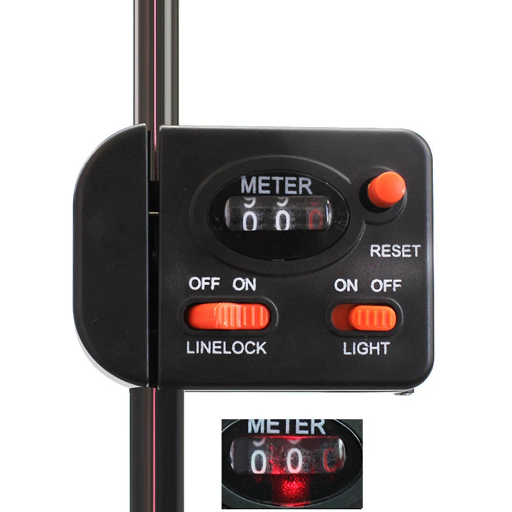 Clip on Fishing Line Counter Digital Fishing Line Meter Counter