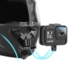 Casco de motocicleta Chin soporte montaje para GoPro Hero 9 8 7 6 5 4 3 Xiaomi Yi acción deportes Cámara Full Face Holder accesorio ► Foto 1/6