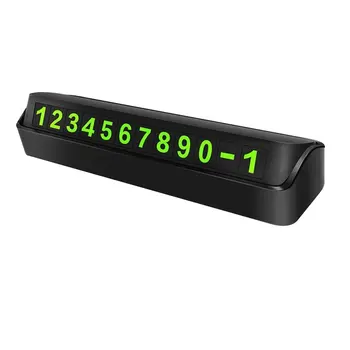 

Sun Protection Temperature Car Temporary Stop Sign Hidden Car Mobile Phone Number Plate Creative Car Decoration Products