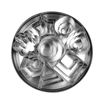 

24pcs/set Mini Cookie moulds Stainless Steel Star Flower Pastry Biscuits Cookie Cutter Slicers Kitchen Baking Cake Tools