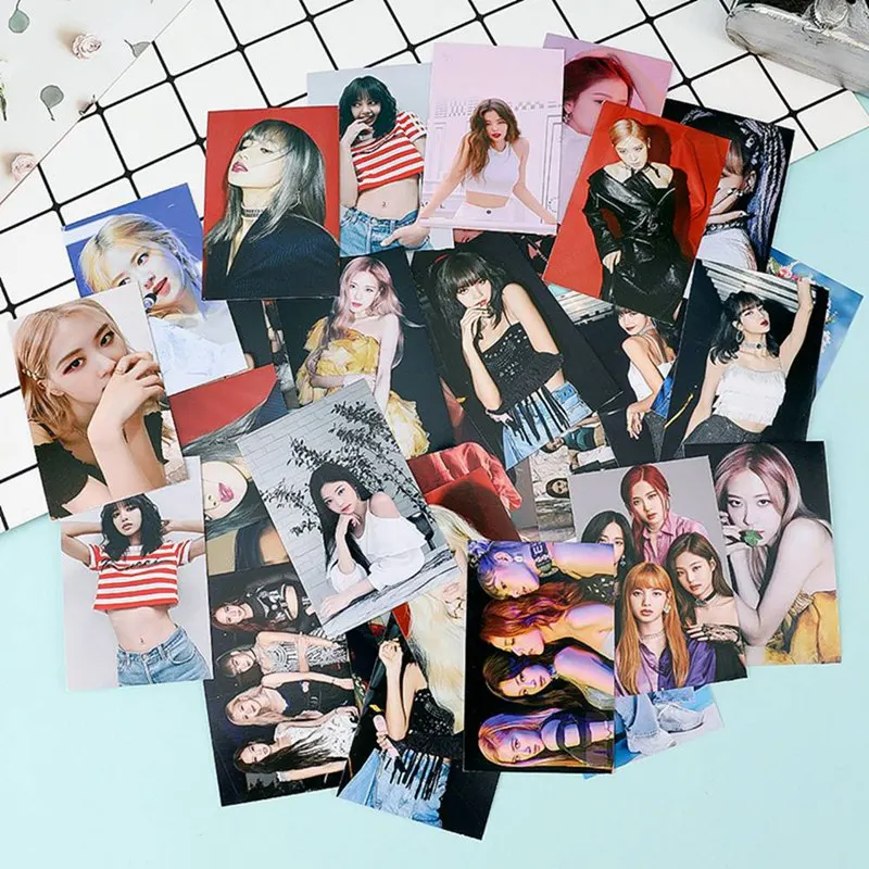 32 шт./компл. K-POP BLACKPINK альбом самодельные Бумага ЛОМО карта фото карты HD Фотокарта
