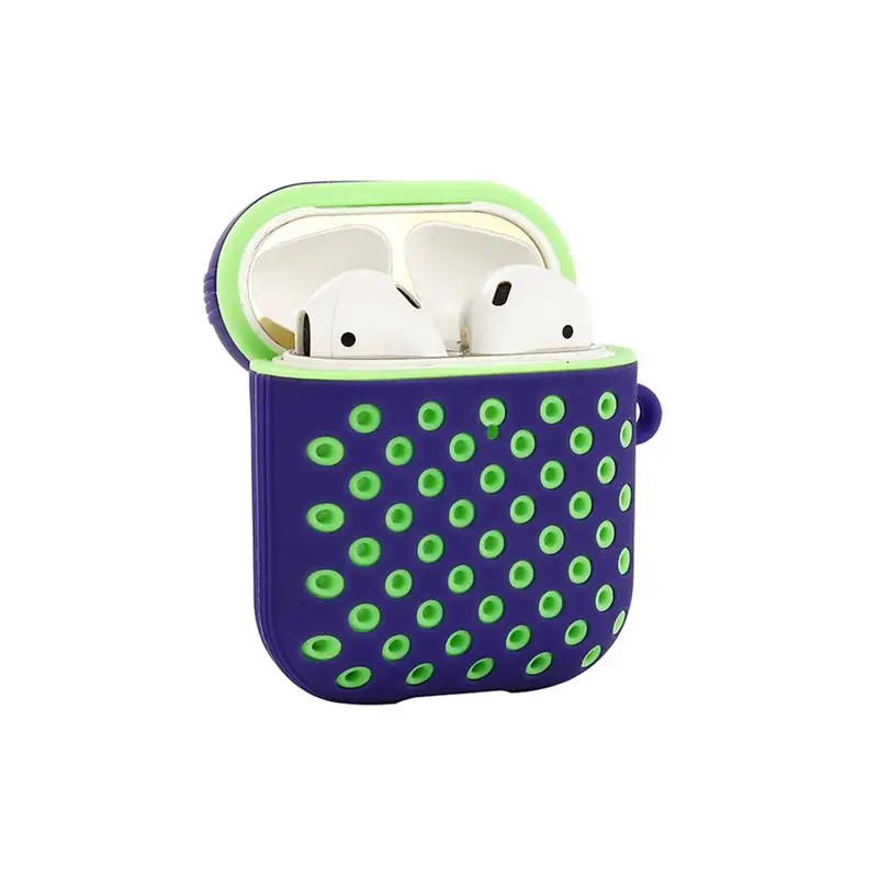 Двухслойный силиконовый чехол с Сотами для Apple AirPods 1 2 беспроводные наушники