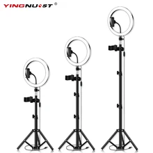 Светодиодный кольцевой светильник 16/20/26 см 5600K вспышка для селфи с кольцо для фотосъемки с лампами светильник ing с штатив с держателем для телефона и usb-разъем для студийной фотосъемки