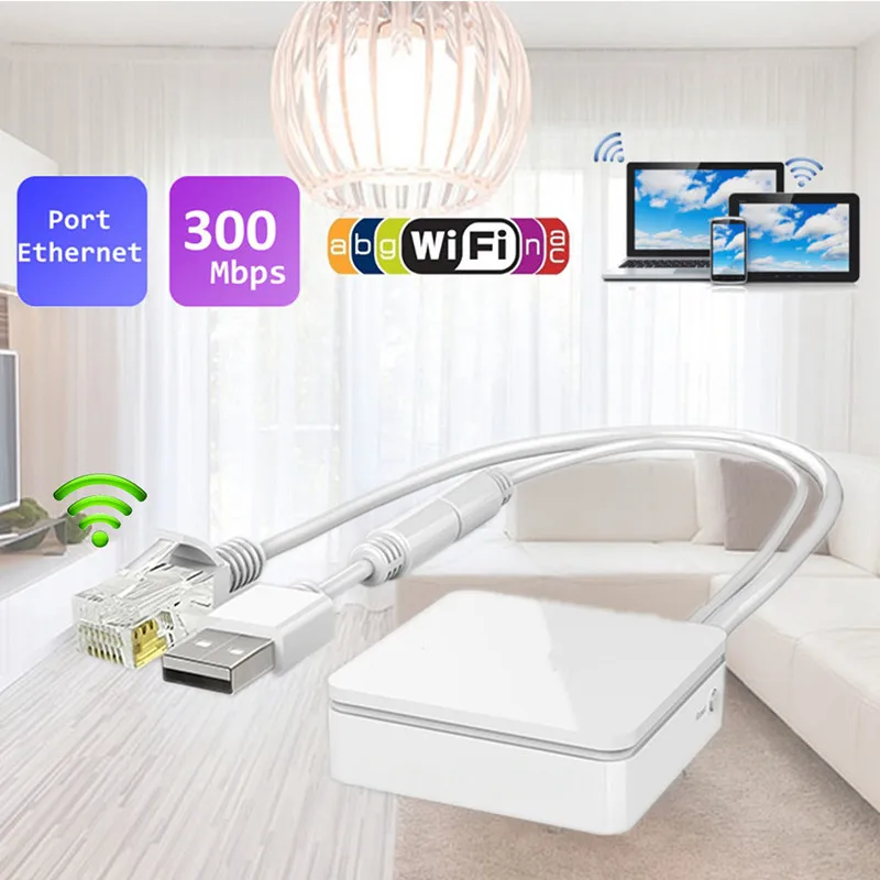 VONETS VAR11N-300 Wi-Fi to Ethernet Wireless APs Bridge Dongle Router Repeater Support firewall Wireless Bridge Router Wifi