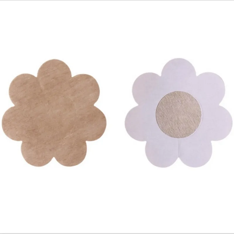 20pc Invisible Self Breast Nipple Tape Cover Patches Braless Bra Lace Black
