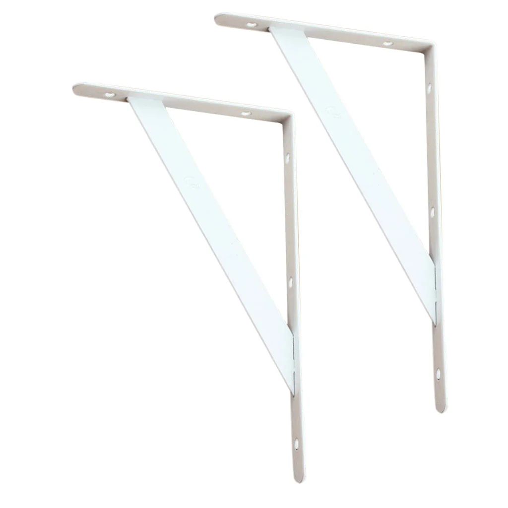 2x Heavy Duty Shelf Bracket Support Corner Display Rack Shelves Holder Stand
