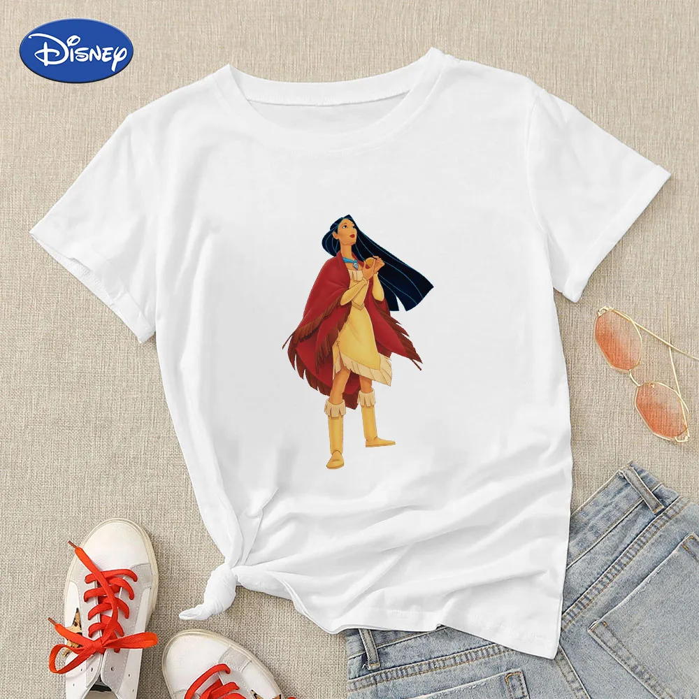 Pocahontas Disney T-shirt Disneyland Accessories Shirt Summer 2022 America  Princess Hipster Aesthetic Harajuku Happy Young Woman - T-shirts -  AliExpress