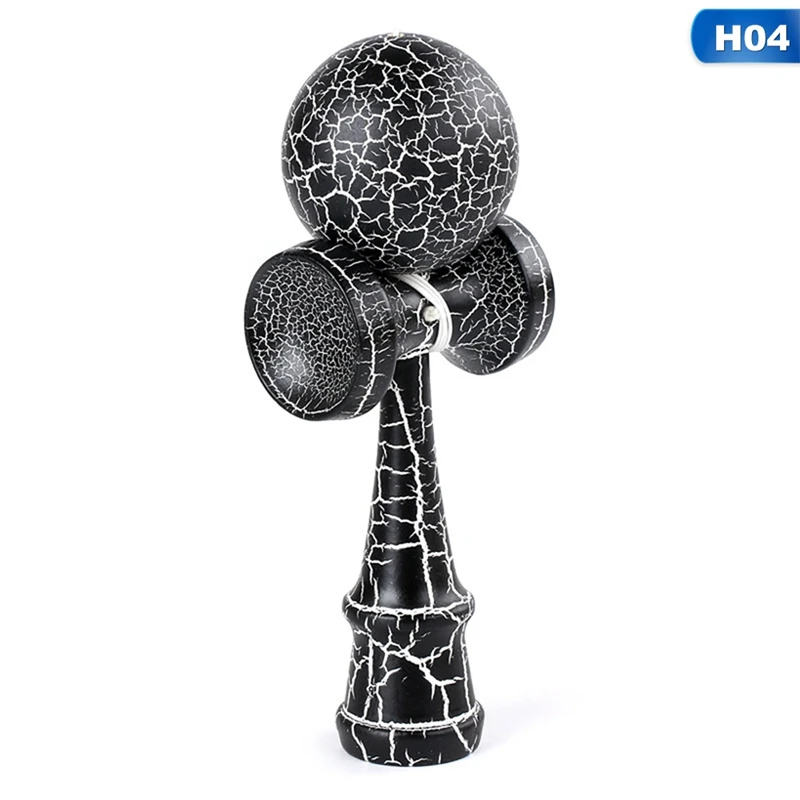 Attractive 18.5 Cm Funny Japanese Traditional Wood Toy Sword Ball Colorful Paint Skill Ball Wooden Toys - Цвет: 4