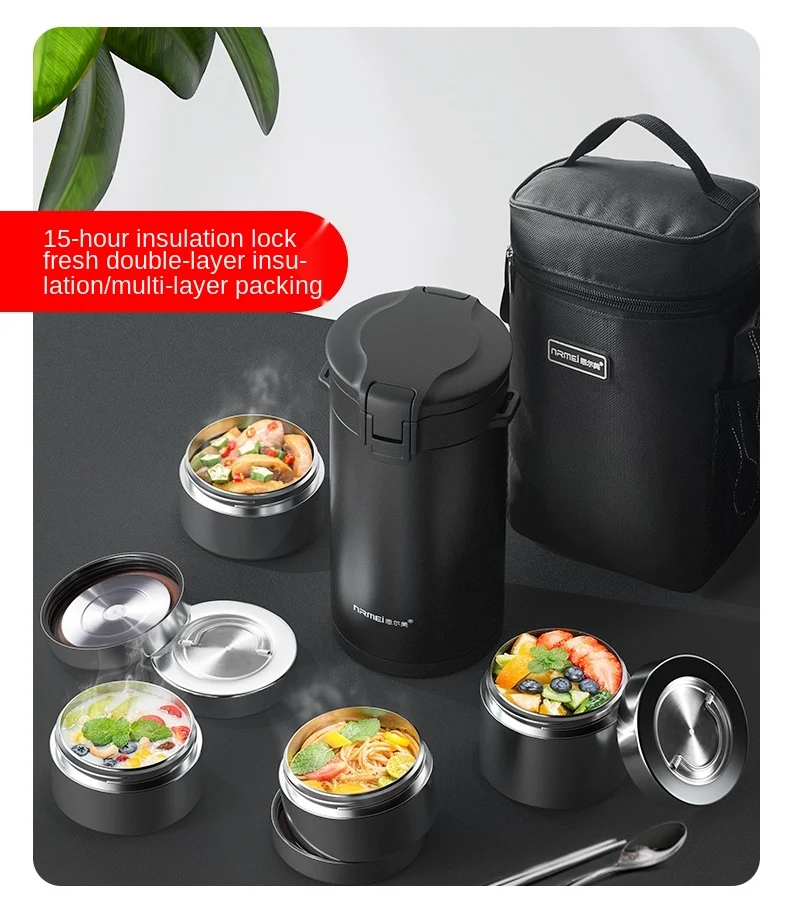 do alimento quente isolado da multi-camada dos