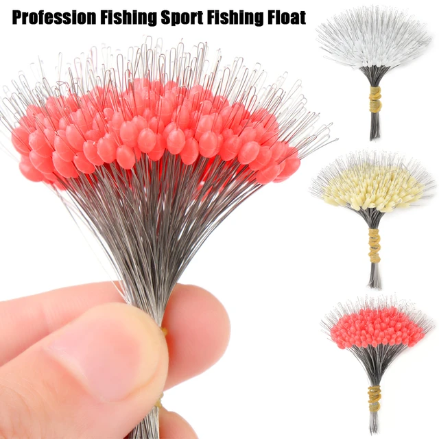 300Pcs/Box Rubber Space Beans Mixed Color Oval Stopper Fishing Bobber Float  Connector Saltwater Fishing Line Accessories Tackle