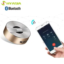 HYASIA беспроводной Bluetooth динамик металлический Мини Портативный звук subwof с микрофоном громкой связи TF карта AUX MP3 музыка громкоговоритель