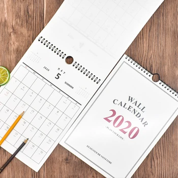 

Coloffice Creative 2020 Calendar Simple Hanging Schedule Book Plan Note Agenda Calendar can be ticked Office School Supplies 1PC