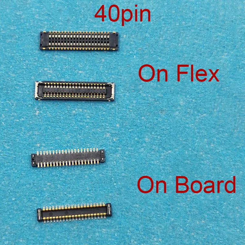 

5pcs 40pin Lcd Display Screen Flex FPC Connector On Motherboard For Samsung Galaxy A810 A810F A710 A710F M J600 J600F J600Y