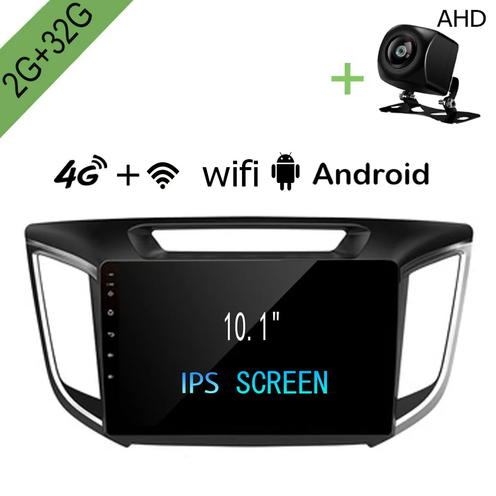 

Android Car Dvd Gps Multimedia Player For For Hyundai IX25 Creta 2014-2018 2G+32G 10.1" Radio GPS Navigation
