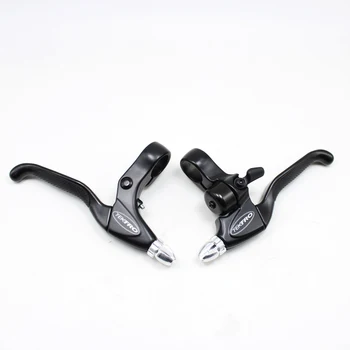 

TEKTRO 22.2mm brake lever mountain Road bike brake lever with bell aluminum alloy handle four-finger brake Handle Crank ring
