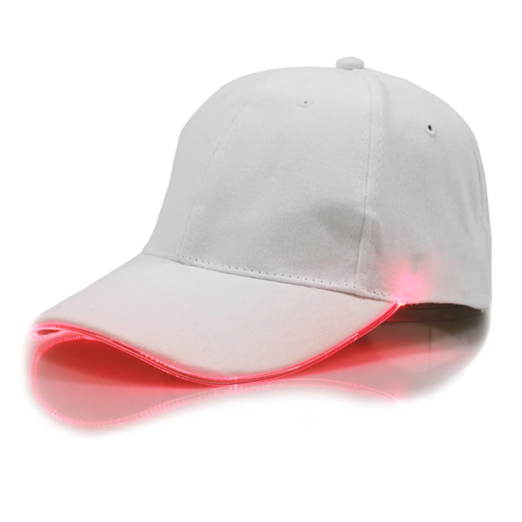 Fashion Ultra Bright LED Baseball Cap Optical Fiber Glowing Hat Hip-Hop