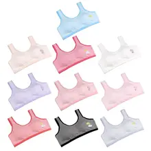 Бюстгальтеры для девушек, мягкий бюстгальтер для детей, Подростковый тренировочный маленький жилет, подростковое нижнее белье, одежда для подростков 19QF