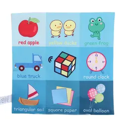 Детские игрушки для новорожденных, Мягкая тканевая книга для детей, обучающая образовательная газетная книга из ткани для детей