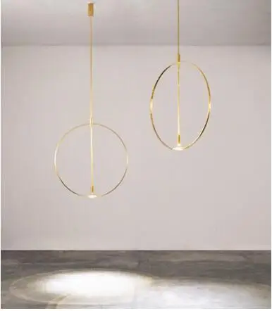 

Led post-modern minimalist circular Nordic living room restaurant bar porch studio clothing store mall crystal chandeliers