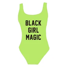 2019 High Cut One Piece Swimsuit Women Swimwear Letter Print Bathing Suit Monokini Body suit Sexy Beachwear Girls.