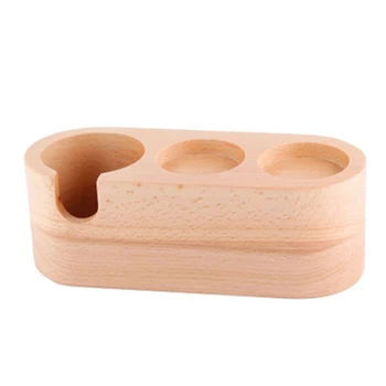 

Reusable Barista Wood Coffee Tamper Holder Espresso Stand Base Maker Accessories Coffee Sets B