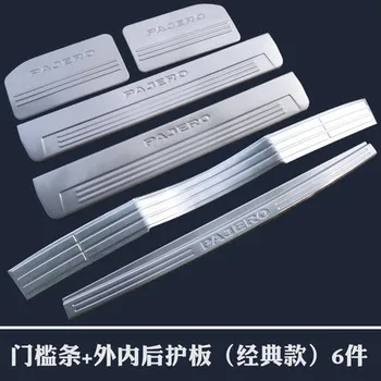 

for Mitsubishi Pajero V93 V97 V73 2003-2019 Stainless Steel Bumper Protector Sill Scuff Plate/Door Sill Door Sill Car fast