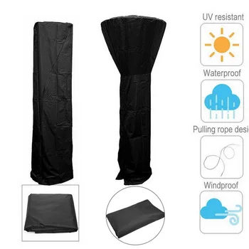 

Stand Up Patio Heater Cover Waterproof Heater Protector UV Resistant Outdoor Hood Mushroom Protective Supply Oxford Fabric
