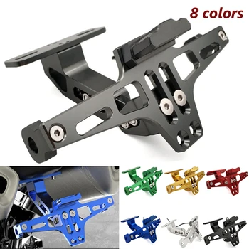 

Hot Motorcycle License Plate Holder Adjustable Rear Tail Bracket LED-light For BMW C600 Sport C650GT C400GT K1600GT/GTL 2020