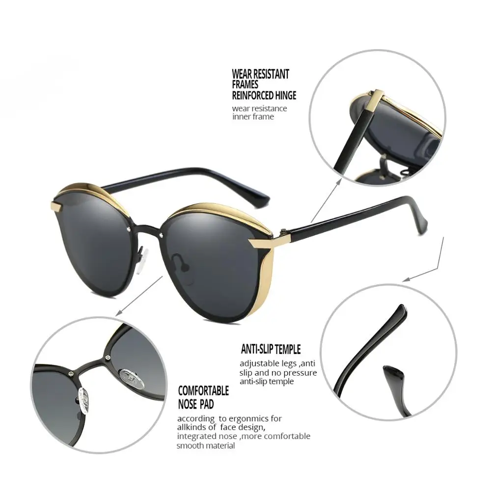 Pro Acme, фирменный дизайн, Ретро стиль, кошачий глаз, солнцезащитные очки для женщин, поляризационные, сплав, оправа+ TR90, женские солнцезащитные очки, Oculos de sol Feminino PC1350