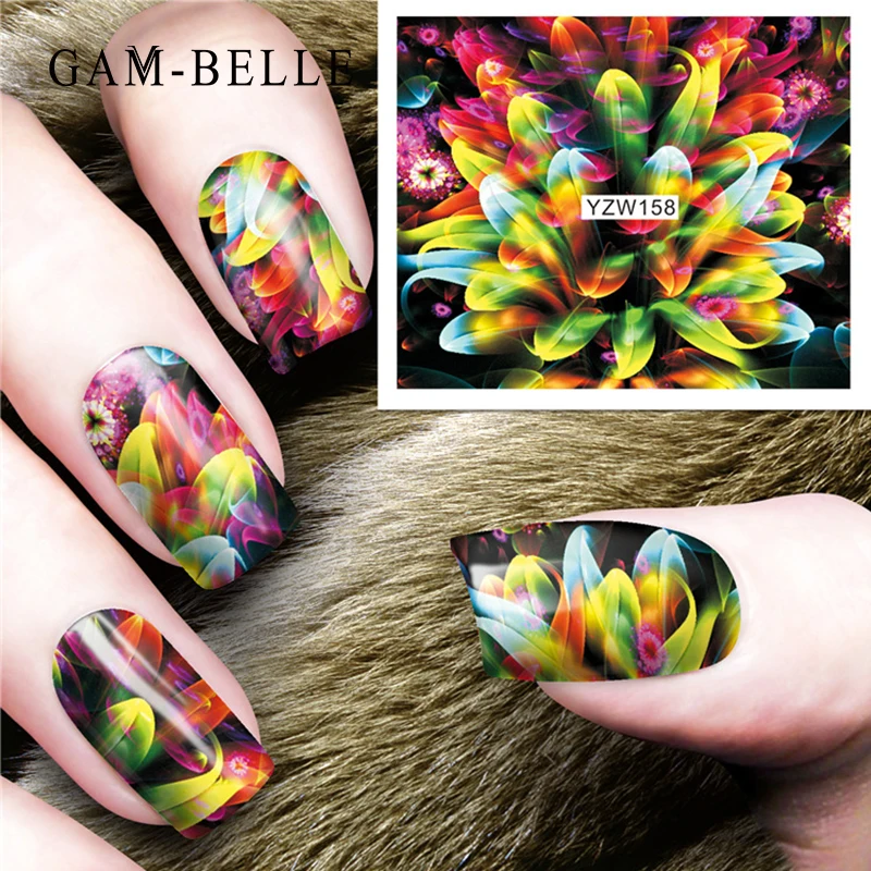GAM-BELLE 1 шт. наклейки для нейл-арта красота шарм сделай сам французские советы