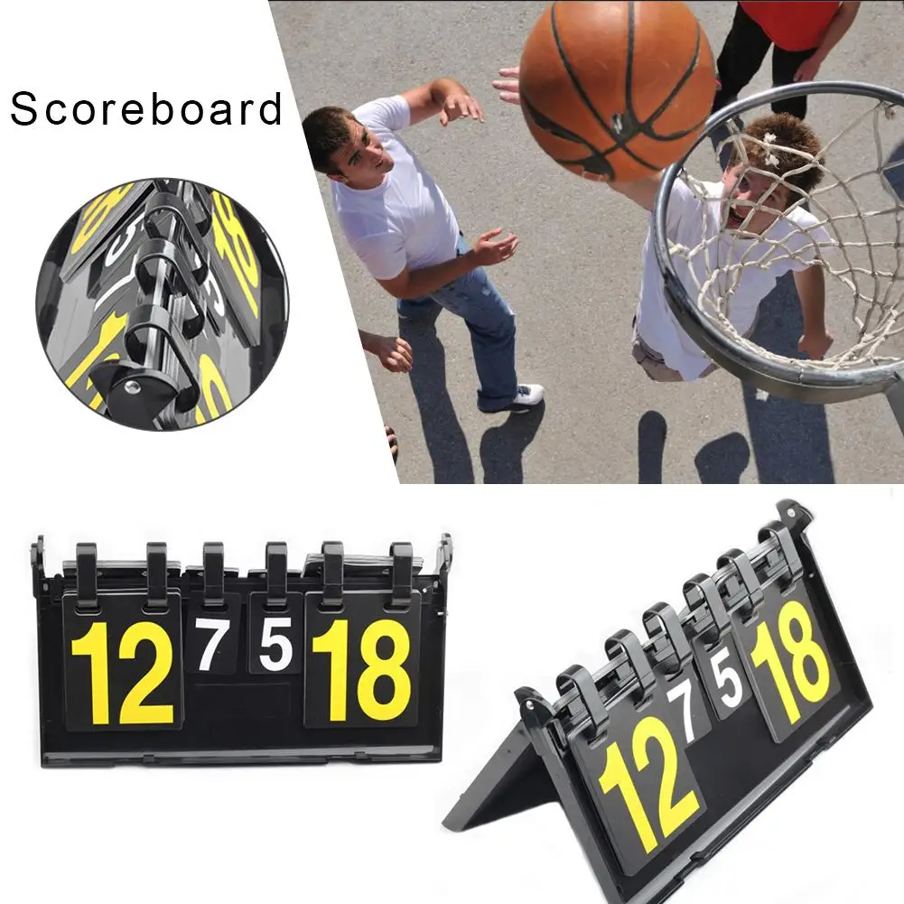 

Portable Basketball Scoreboard Soccer Scoreboard Volleyball Ball 4 Digit Tennis Sports Score Board Wholesale